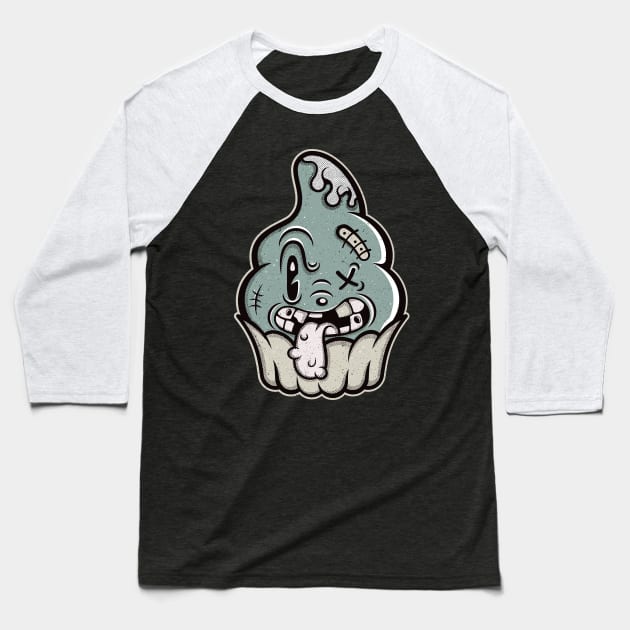 Cupcake Baseball T-Shirt by laserblazt